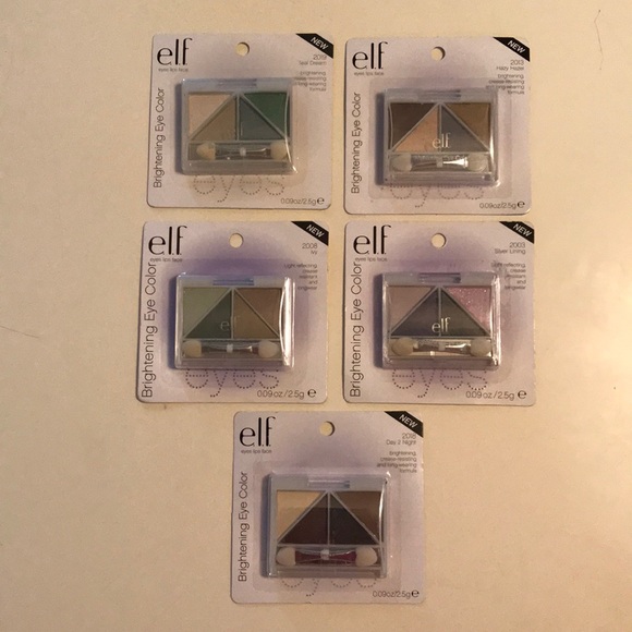 ELF brightening eye color bundle 5 different packs - Picture 1 of 6